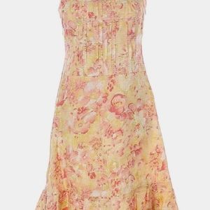 J.Crew yellow floral dress size 2
